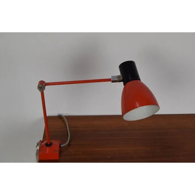 Adjustable Industrial Table Lamp, Czechoslovakia,1960s For Sale - Image 4 of 13