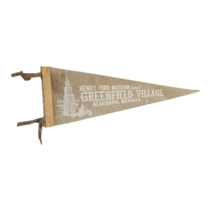 Vintage Henry Ford Museum Dearborn Michigan Felt Flag