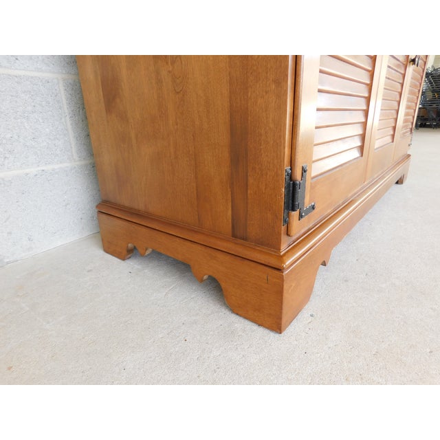 Ethan Allen Heirloom Nutmeg Credenza Buffet 10-6017 For Sale - Image 13 of 18