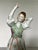 Herend Hand-Painted Porcelain Hungarian Female Dancer Figurine With Floral Dress & Gold Headdress For Sale In Detroit - Image 6 of 7
