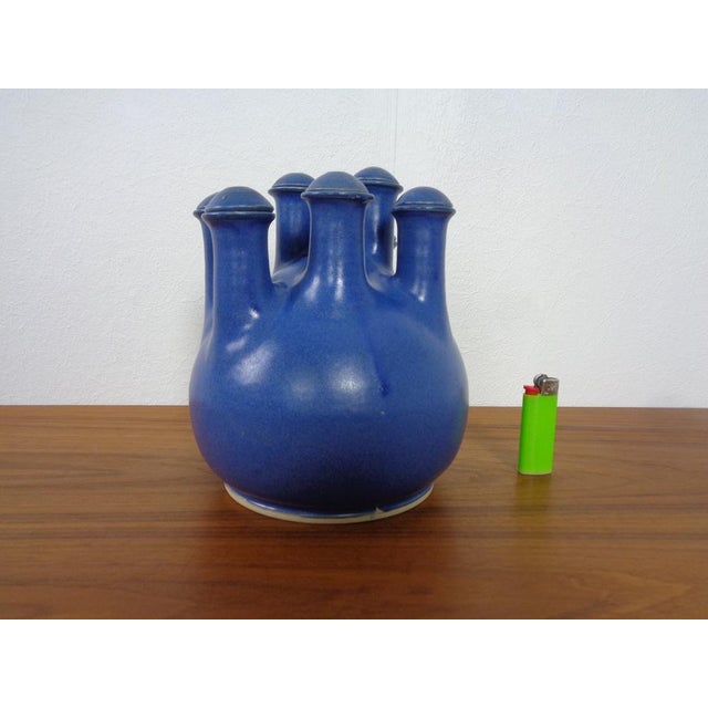 Danish Studio Ceramic Mushroom Oil Table Lamp, 1970s For Sale - Image 3 of 17