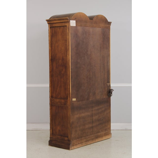 Henredon Walnut Louis XV Armoire Wardrobe For Sale - Image 17 of 18