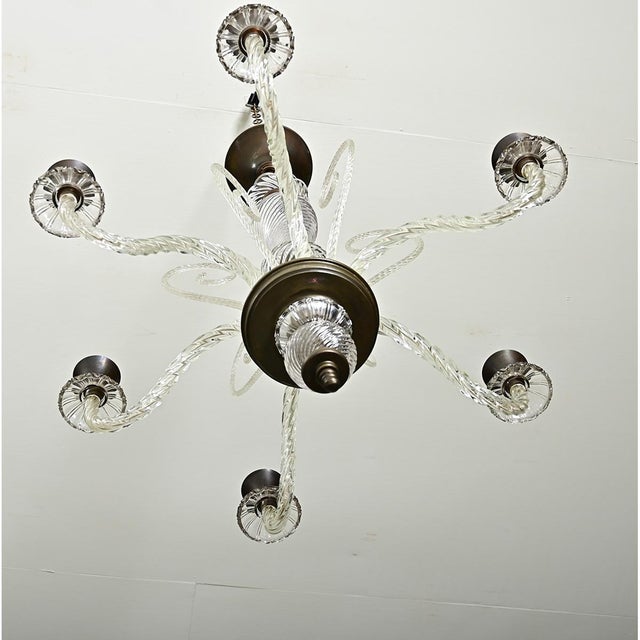 Vintage Italian Murano Glass Chandelier For Sale - Image 12 of 16