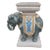 Vintage Ceramic Elephant Plant Stand For Sale