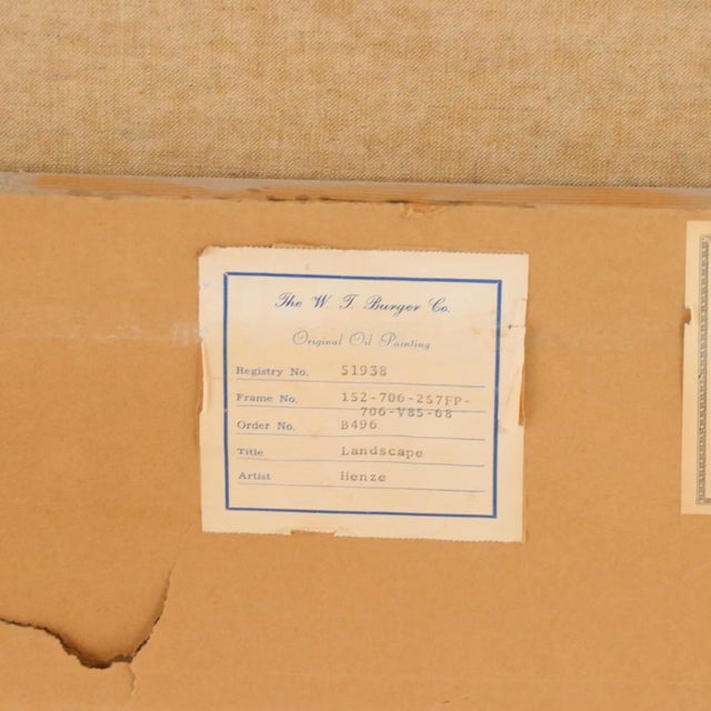 Light Green Ingfried Paul Henze Oil on Canvas, Late 20th Century For Sale - Image 8 of 9