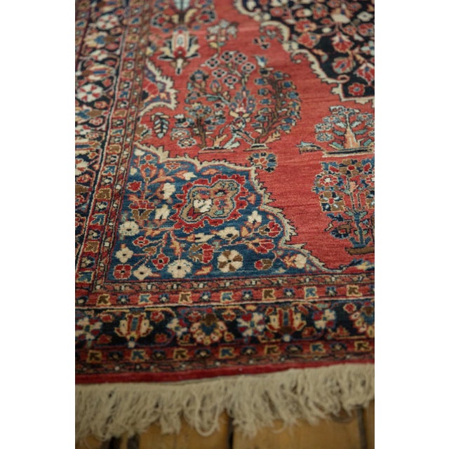 Vintage Sarouk Rug - 4'4" x 6'10" For Sale - Image 9 of 12