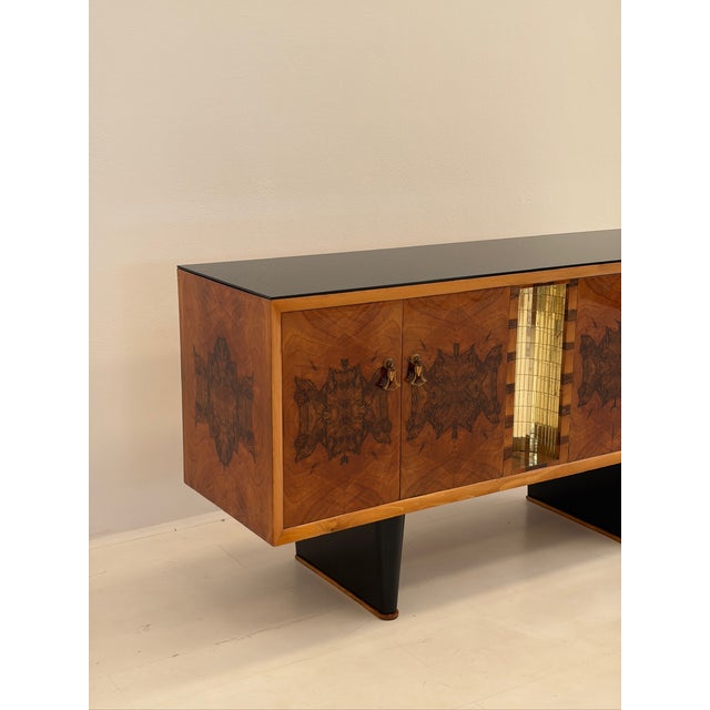 Art Deco Style Sideboard in Walnut Burl, 1940s For Sale - Image 14 of 18