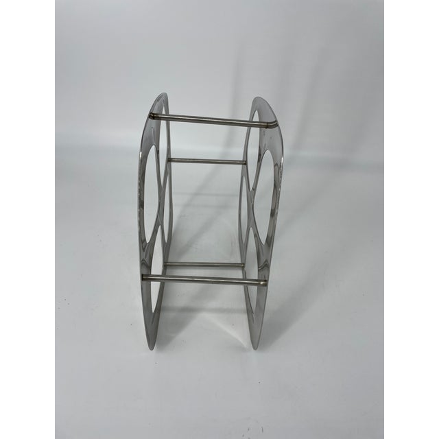 Silver Atomic Wine Rack For Sale - Image 8 of 9
