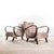 Armchair in Floral Jacquard Fabric from Jindrich Halabala, 1950s For Sale - Image 9 of 9