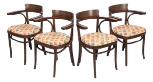 Mid Century Vintage Bentwood Cafe Dining Chairs in the Manner of J&j Kohn