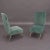 1950s Set of Italian Velvet Side Chairs by Gigi Radice for Minotti, 1950s For Sale - Image 5 of 17