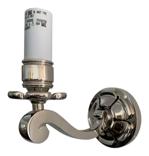 Visual Comfort Bing Single Arm Sconce in Polished Nickel