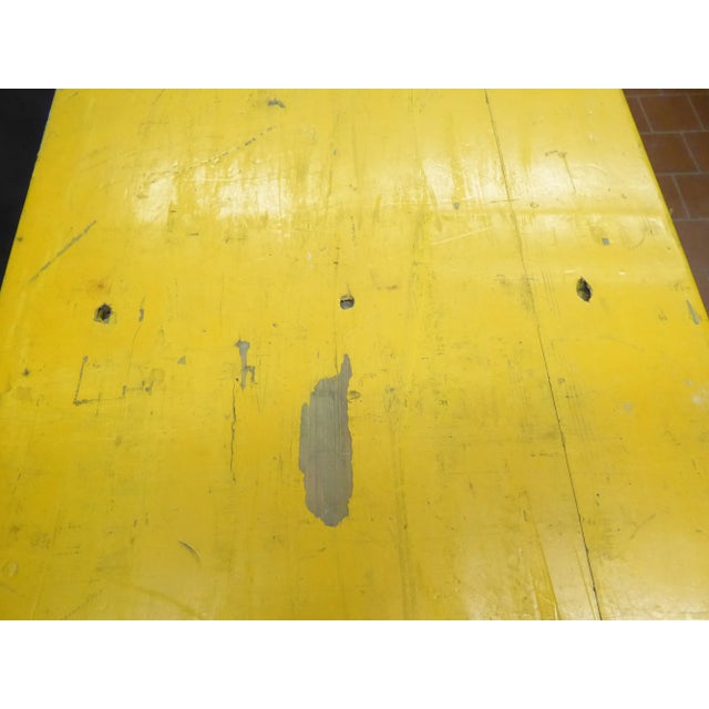 Vintage German Beer Hall Collapsable Table & 2 Benches - Set of 3 For Sale - Image 9 of 10