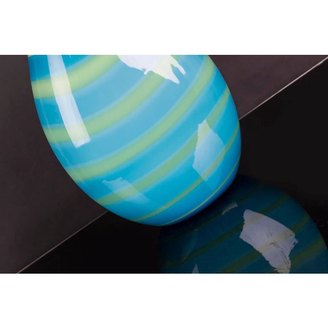 Medium Turquoise Vase Under Sea Glass from VGnewtrend For Sale - Image 4 of 6