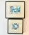 Modern Late 20th Century Gouache & Acrylic Modern Abstract Framed Paintings - Set of 2 For Sale - Image 3 of 9