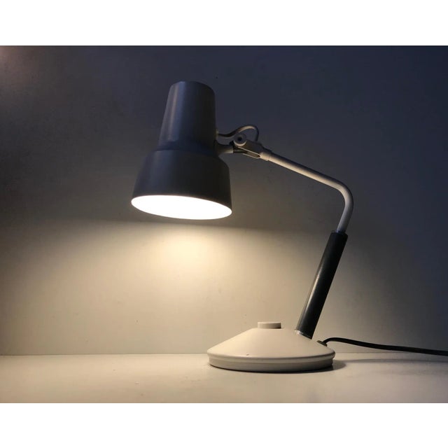 1960s Mid-Century White Desk or Wall Lamp by Jac Jacobsen for Luxo, 1960s For Sale - Image 5 of 13