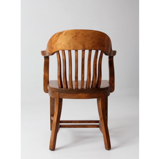 Brown Early 20th Century Windsor Captain's Chair For Sale - Image 8 of 15