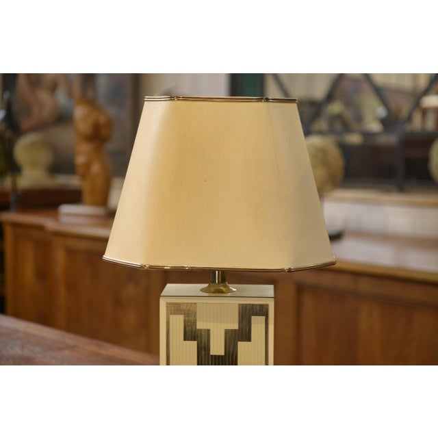 Art Deco Style Table Lamp, 1970s, in Very Good conditions. Designed 1970 to 1979 European Plug (up to 250V).The wiring of...