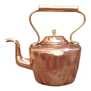 19th C. Copper Kettle For Sale