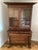 Wood Antique Glass Door Hutch-Desk and Drawers For Sale - Image 7 of 11