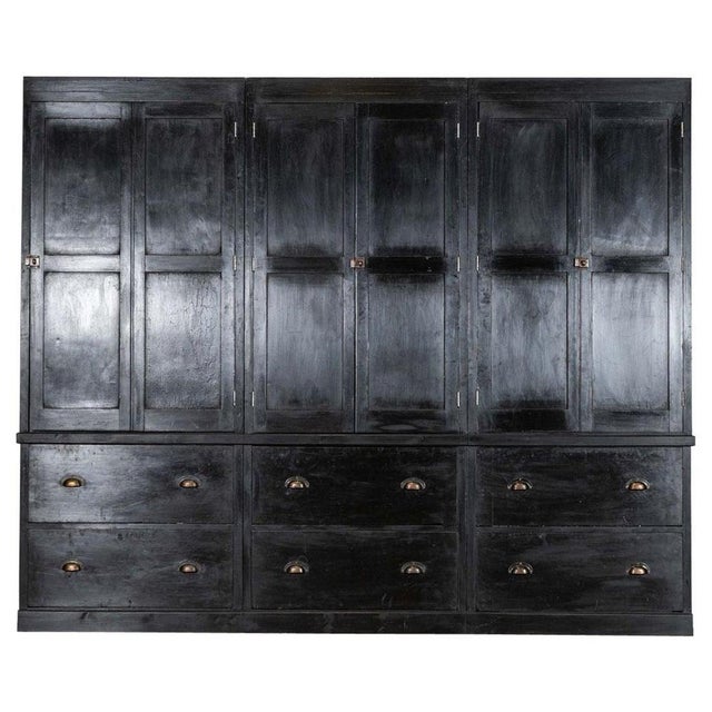 English Ebonised Oak and Pine Housekeeper's Cupboard, 1890 For Sale - Image 18 of 18