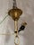 Brass 1950s Italian Empire-Style Chandelier in Gilt Brass and Bohemian Crystal For Sale - Image 8 of 8