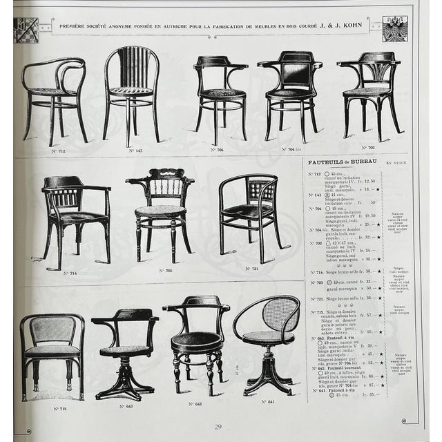Secessionistic Model 721 Armchair by Otto Wagner for Jacob & Josef Kohn / Depeschenbüro of Die Zeit, Vienna, Austria, 1902 For Sale - Image 17 of 18