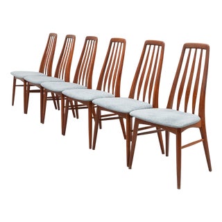 Eva Dining Chairs by Niels Koefoed for Koefoeds Hornslet, 1960s, Set of 6 For Sale