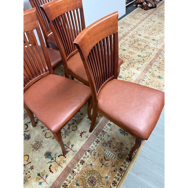 Brown Dinec Dining Chairs, Set of Six For Sale - Image 8 of 11