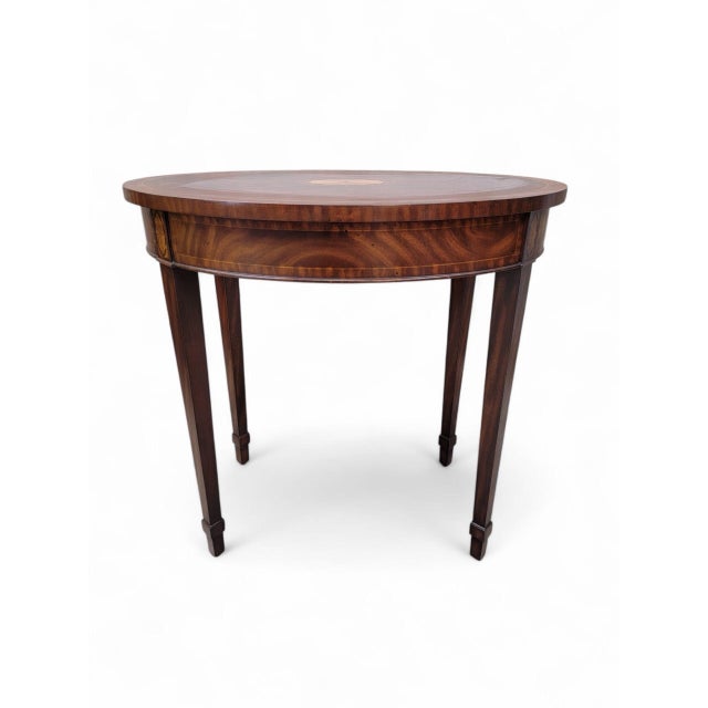 Brown Vintage Regency Style Inlaid Nesting Tables by Maitland Smith For Sale - Image 8 of 12