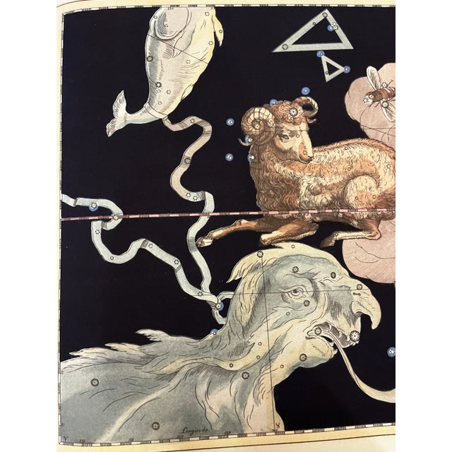 Contemporary Contemporary Reproduction Antique Aries Astronomy Print For Sale - Image 3 of 6