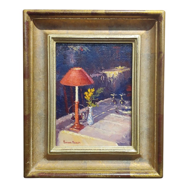Douglas Paul Morgan -Sunset Dining Still Life -Oil Painting For Sale