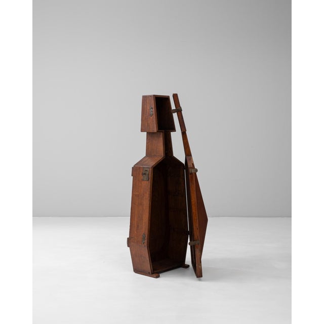 1890s French Modernist Cubist Wooden Cello Case For Sale - Image 4 of 18
