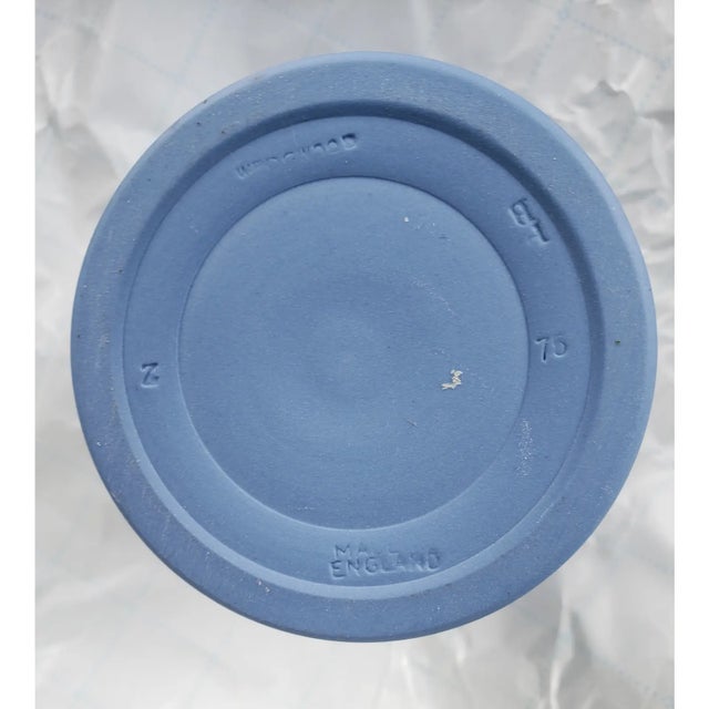 1970s Vintage Wedgwood Jasperware Pale Blue 6 Piece Collection - Teapot, Pedestal Vase For Sale - Image 13 of 17