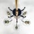 Metal Mid-Century Modern Chrome, Glass & Brass Chandelier by Gaetano Sciolari For Sale - Image 7 of 9