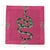 Thistle And Snake Cotton Sateen Cocktail Napkins in Pink, Set of 4 For Sale - Image 4 of 6
