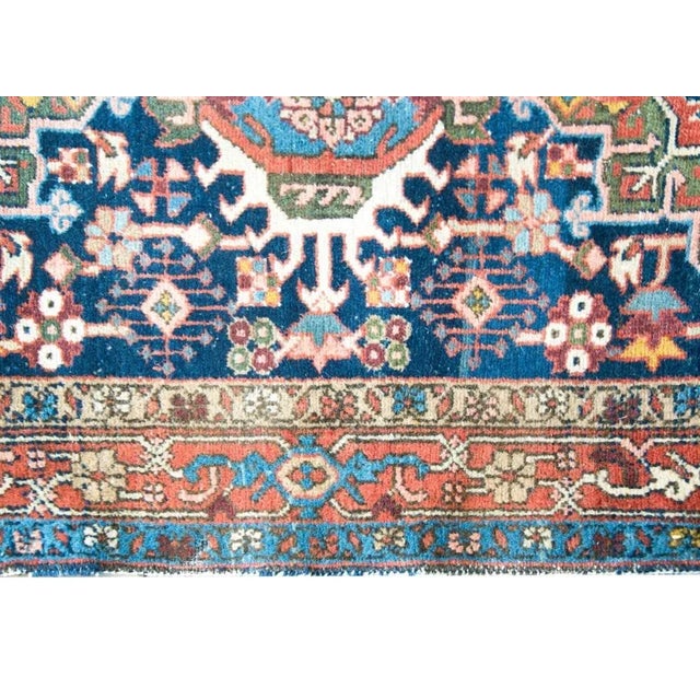 Textile Early 20th Century Persian Heriz Rug For Sale - Image 7 of 12