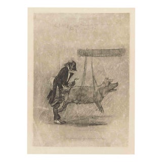 Félicien Rops, Experimental Medicine, 1880s, Etching For Sale