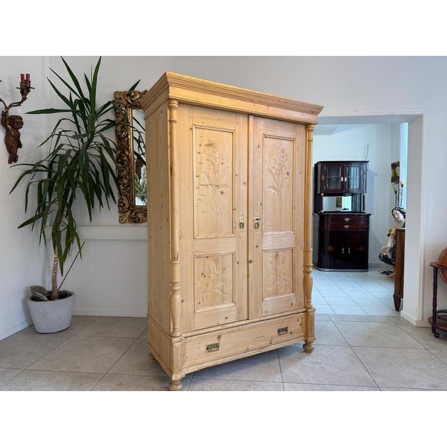 Gründerzeit Farmhouse Cupboard in Wood For Sale - Image 4 of 18