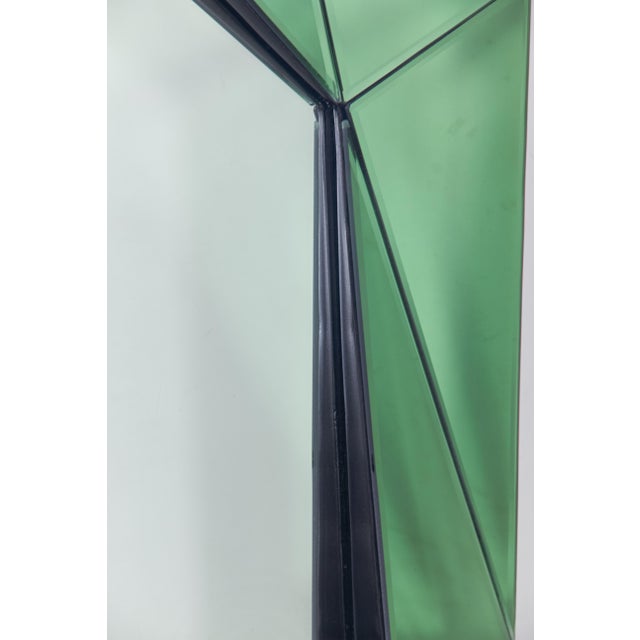 1970s Green Cristal Mirror, 1970s For Sale - Image 5 of 7