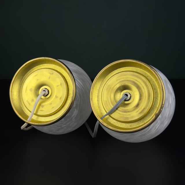 Vintage Murano Glass Table Lamps, Italy, 1970s, Set of 2 For Sale - Image 14 of 18