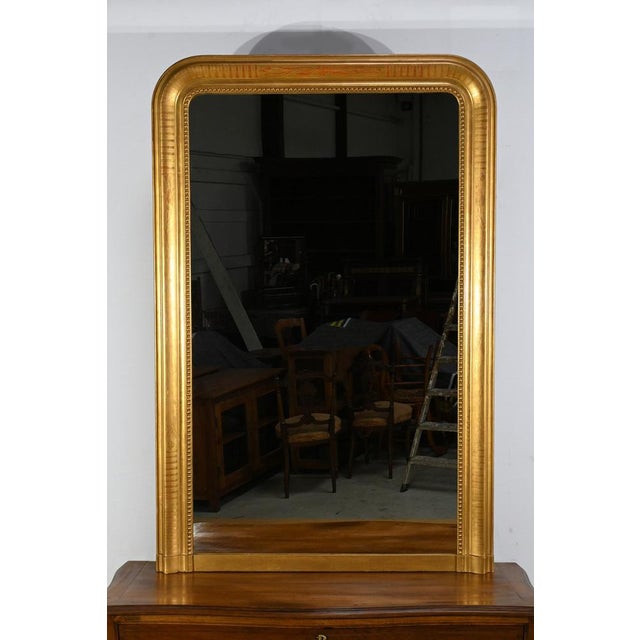 Louis Philippe Gilded Leaf Mirror For Sale - Image 16 of 16