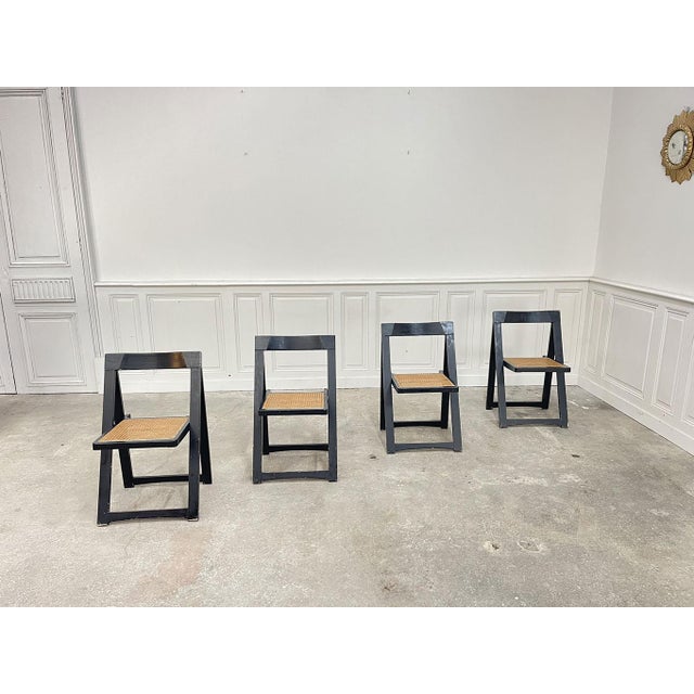 Wood Aldo Jacober Folding Chairs by Aldo Jacober, 1960, Set of 4 For Sale - Image 7 of 7