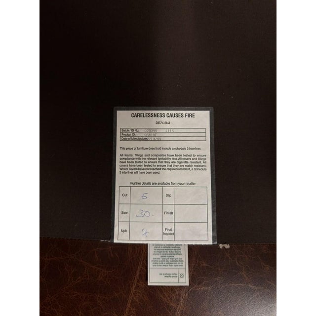 Laura Ashley Club Chairs in Sheep Leather, Set of 2 For Sale - Image 11 of 12