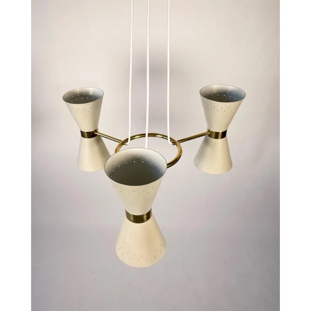 1950s Scandinavian Chandelier by Alf Svensson for Bergboms, 1950s. For Sale - Image 5 of 13