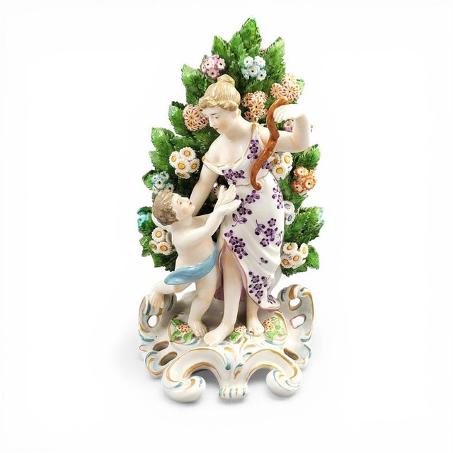 Chelsea Style Porcelain Venus and Cupid Figure from Samson Paris, 1860s For Sale - Image 13 of 13