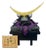 Japanese Samurai Kabuto Helmet, Date Masamune Style, Iron & Lacquer, Miniature Display, Crescent Moon Crest For Sale