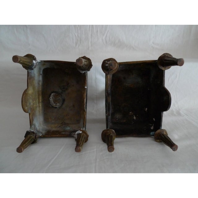 Brass 19th Century Bronze Recumbent Hermes Child Statues - A Pair For Sale - Image 8 of 9