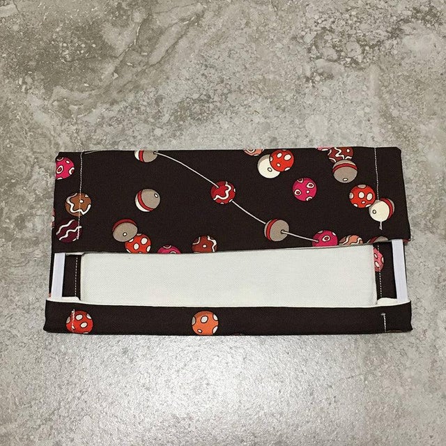 Original silk screen Authentic Hermes scarf design c.2008 by Viginie Jamin features a beautiful strand of pearl design...