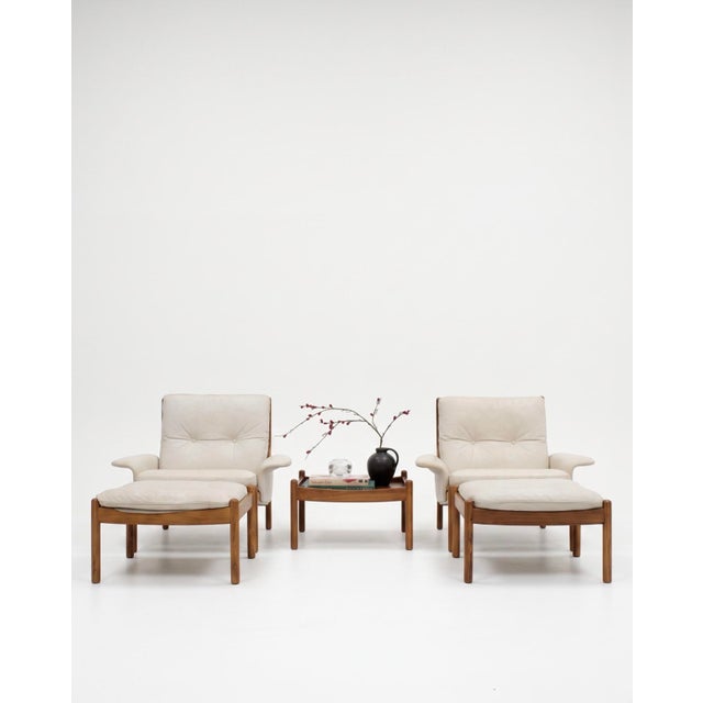 Mid-Century Modern Vintage Venus Living Room Set by Illum Wikkelso for Silkeborg, 1960s, Set of 5 For Sale - Image 3 of 18
